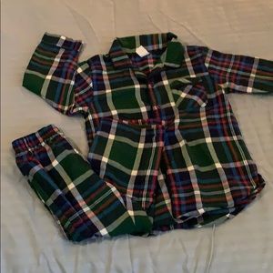 Gap flannel pajamas size 4